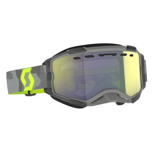 Scott USA - Scott USA Fury Snowcross Goggles - 278605-7697335 - Yellow/Gray/Yellow Lens - OSFM