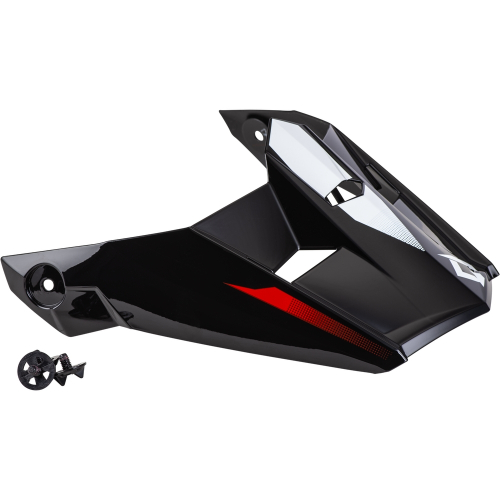 G-Max - G-Max Visor with Screws for MX-46 Compound Helmets - Red/Black/White - XS-Sm - G0464758
