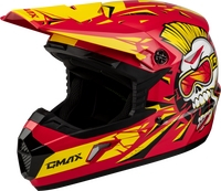 G-Max - G-Max MX-46Y Unstable Youth Helmet - D3465230 - Red/Yellow - Small