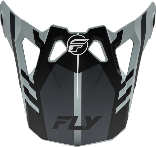 Fly Racing - Fly Racing Visor for Formula CP Krypton Helmets - Matte Gray/Black - Youth Lg/Adult Sm - 73-0040