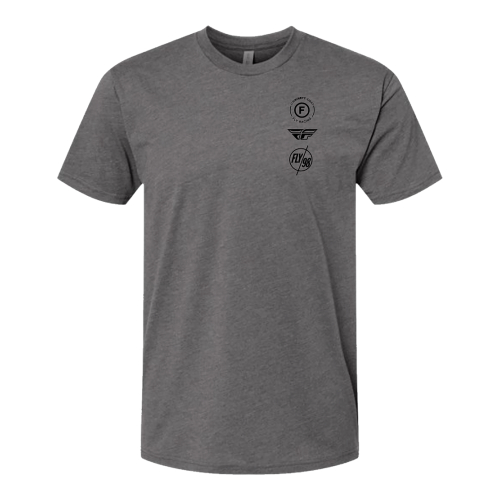 Fly Racing - Fly Racing Fly Atom T-Shirt - 354-03172X - Gunmetal Heather - 2XL