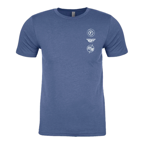 Fly Racing - Fly Racing Fly Atom T-Shirt - 354-03192X - Cool Blue Heather - 2XL