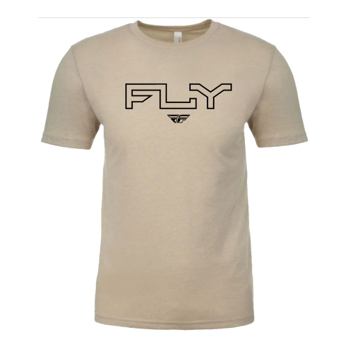 Fly Racing - Fly Racing Fly Edge T-Shirt - 354-0311M - Cream - Medium