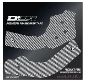 DCOR - DCOR Frame Grip Guard Decals - Gray - 16-50-107