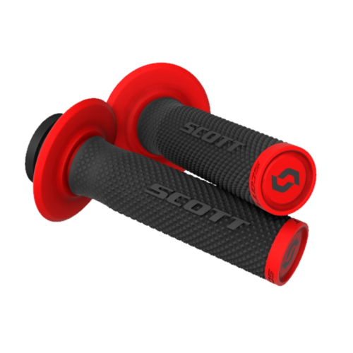 Scott USA - Scott USA Scott SX II Lock On Grips - Black/Red - 292452-1042222