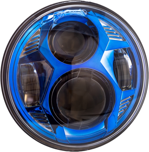 Letric Lighting Co. - Letric Lighting Co. 5.75in. LED Headlight - Color Collection Wide-Array LED - Blue - LLC-CC-5B
