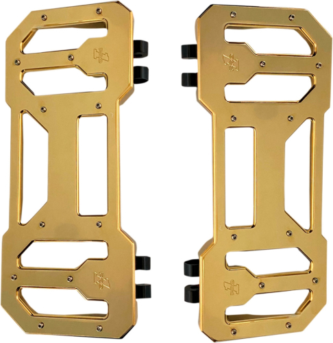 Pro-One Performance - Pro-One Performance 12in. Billet Driver Floorboard - Gold - 500770TIN