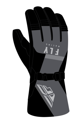 Fly Racing - Fly Racing Cascade Gloves - 363-39212X - Black/Gray - 2XL