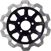 Lyndall Racing Brakes - Lyndall Racing Brakes Bow Tie 9 Spoke Rotor - Silver - 4003-1133