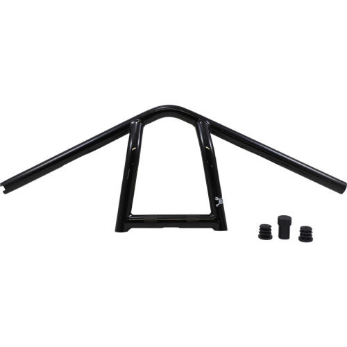 Burly Brand - Burly Brand 1in. Jim Handlebar - Black - 9in. End Rise - B12-6040B