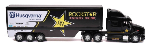 New Ray Toys - New Ray Toys 1:32 Scale Rockstar Husqvarna - Racing transport Rig - 10963