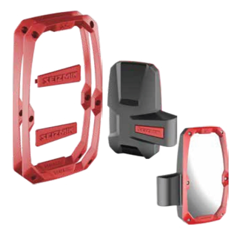 Seizmik - Seizmik Trim Kits for Embark ABS Side View Mirror - Red - 19023
