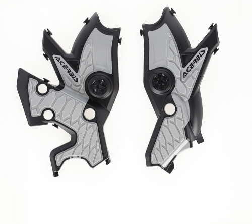 Acerbis - Acerbis X-Grip Frame Protectors - Black/Silver - 2911461001