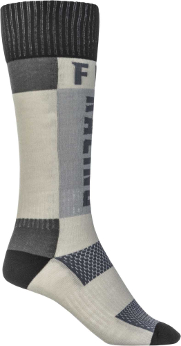 Fly Racing - Fly Racing MX Socks - Thick - 350-0552S - Gray/Black - Small