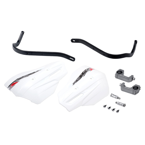 ZETA - ZETA Armor Handguard XC Kit - 1-1/8in. Handlebar - Black/White - ZE72-5050