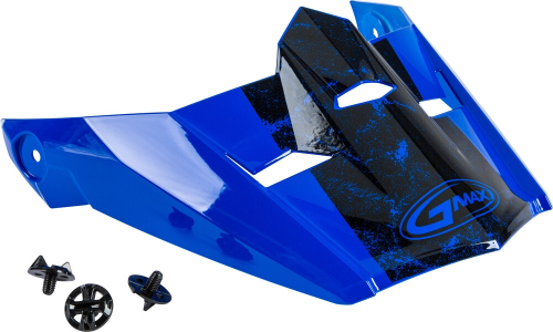G-Max - G-Max Visor with Screws for MX-46 Dominant Helmets - Blue/Black/White - Md-2XL - G046900