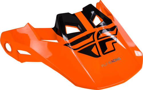 Fly Racing - Fly Racing Visor for Formula Helmets - Cold Weather Orange - XL to 2X - 73-47207X