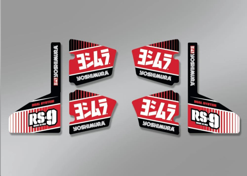 Yoshimura - Yoshimura RS9 Muffler Decal Set - RS9-NB004