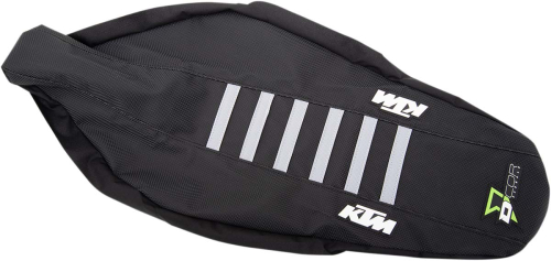 DCOR - DCOR Factory Reinforced Seat Cover - Black Sides/Black Top with Gray Ribs - 30-30-305