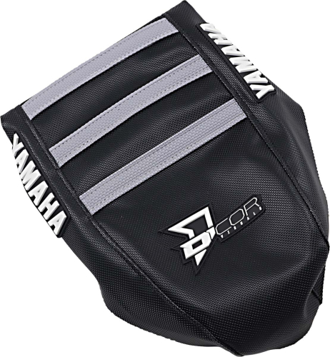 DCOR - DCOR Factory Reinforced Seat Cover - Black Sides/Black Top with Gray Ribs - 30-50-134