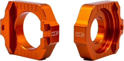 Works Connection - Works Connection Elite Axle Blocks - Orange - 17-463
