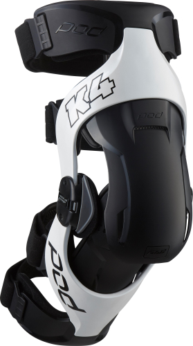 POD - POD K4 V2.0 Knee Brace - Left - K4022-058-MD/LG - White/Black - Md-Lg