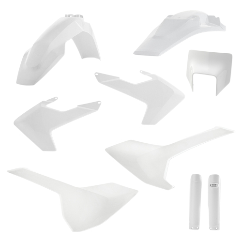 Acerbis - Acerbis Full Plastic Kit - White - 2733430002