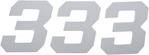DCOR - DCOR Race Series Individual Numbers 6in. - No.3 - White - 45-36-3