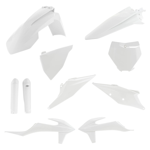 Acerbis - Acerbis Full Plastic Kit - White - 2726490002