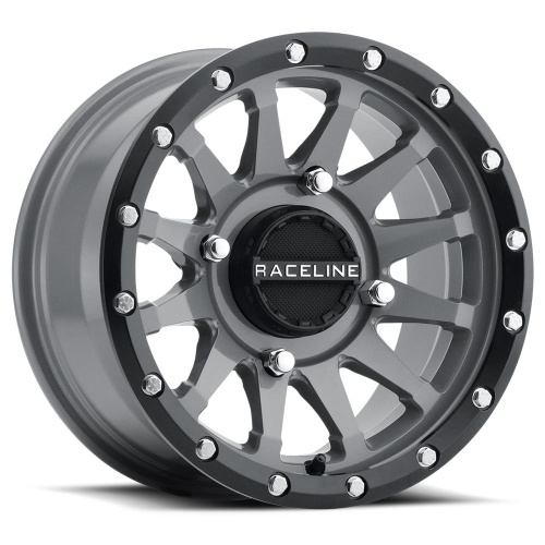 Raceline - Raceline Trophy Wheel - 14x7 - 5+2 Offset - 4/110 - Black/Gray - A95SG-47011+10