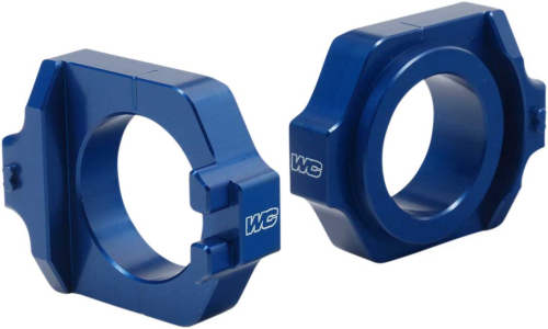 Works Connection - Works Connection Elite Axle Blocks -  Blue - 17-220