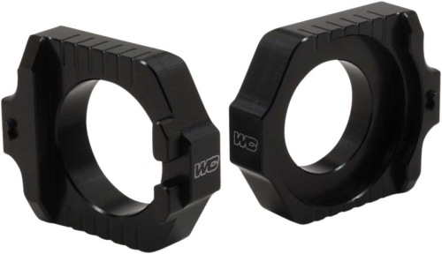 Works Connection - Works Connection Elite Axle Blocks Kit - Black - 17-260