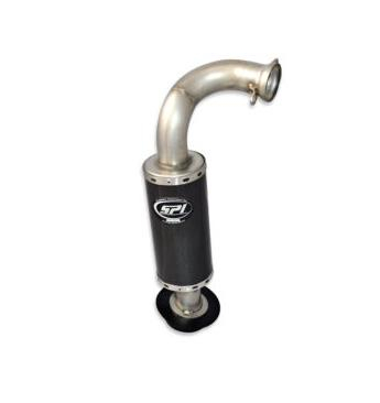 Straightline Performance - Straightline Performance Lightweight Carbon Stainless Silencer - 132-140