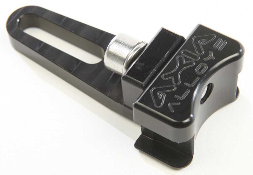 Axia Alloys - Axia Alloys LED Light Bar Mount - End Mount Rigid Ind 6mm Slot - Black - MODLED-BK