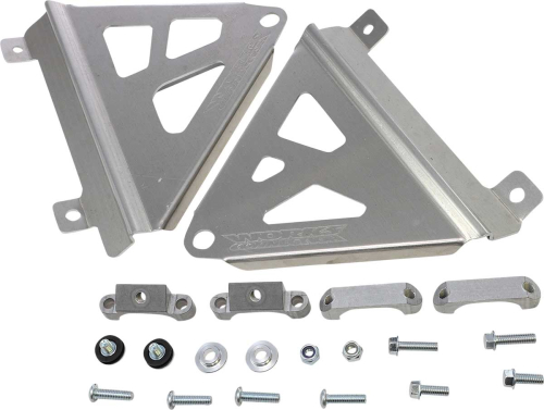 Works Connection - Works Connection Radiator Brace - Silver - 18-777