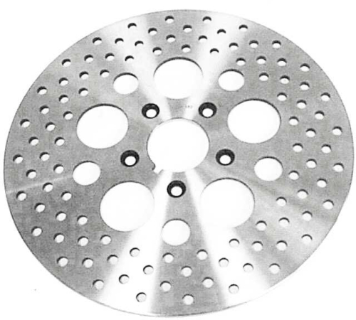 HardDrive - HardDrive Drilled Vented Front Brake Rotor - Vented Stainless Steel - 144084