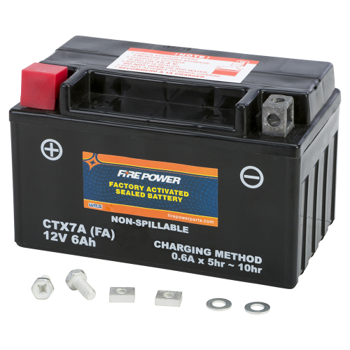 Fire Power - Fire Power Factory Activated Maintenance Free Sealed Battery - CTX7A-BS(FA)