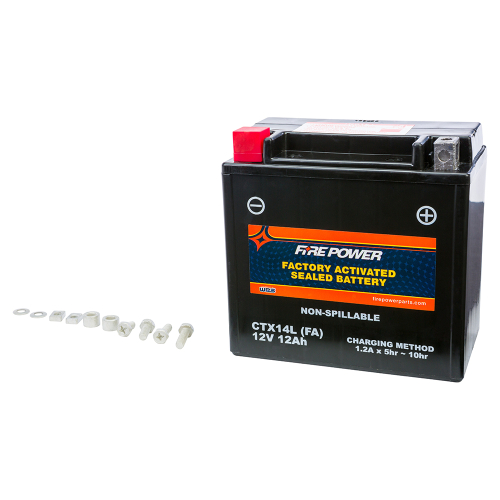 Fire Power - Fire Power Factory Activated Maintenance Free Sealed Battery - CTX14L-BS(FA)
