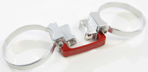 Axia Alloys - Axia Alloys Fire Extinguisher Quick Release Kit with 3.25in. Bottle Clamps - Silver - MODFM-C