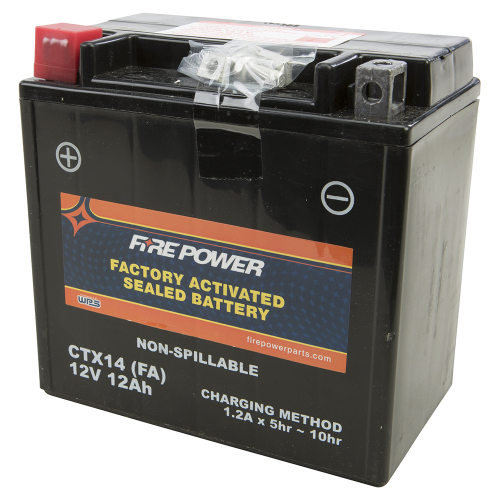 Fire Power - Fire Power Factory Activated Maintenance Free Sealed Battery - CTX14-BS(FA)