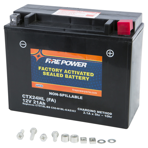Fire Power - Fire Power Factory Activated Maintenance Free Sealed Battery - CTX24HL-BS(FA)