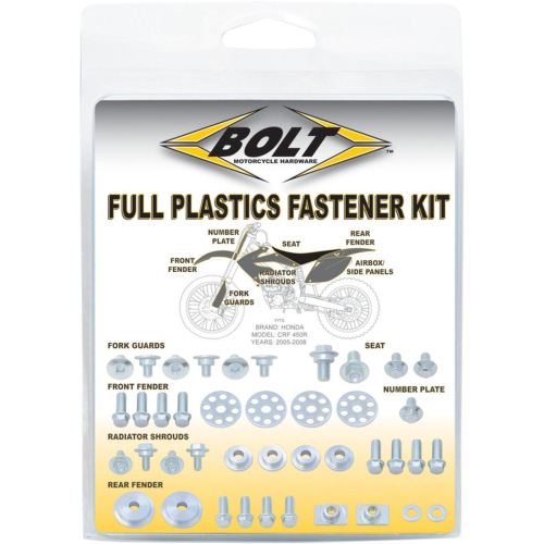 Bolt MC Hardware - Bolt MC Hardware Plastic Fastener Kit - KAW-141785