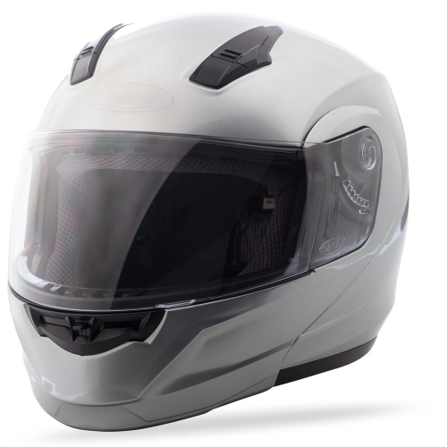 G-Max - G-Max MD04 Solid Helmet - G104193 - Metallic Silver - X-Small