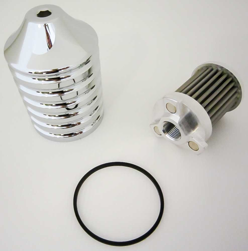 HardDrive - HardDrive Billet Reusable Oil Filter - Chrome - EM-0018
