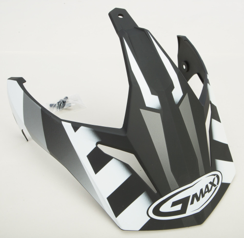 G-Max - G-Max Visor for GM11D 15 Helmet - Flat Black/White - G011056