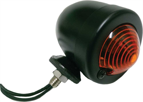 HardDrive - HardDrive Single Filament Bullet Marker Light - Black - Amber Lens - 688065