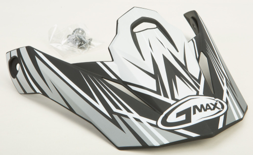 G-Max - G-Max Visor for MX86 Raz Helmet - Matte Silver/White - G086014