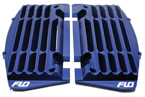 Flo Motorsports - Flo Motorsports High Flow Radiator Braces - Blue - FLO751BLU