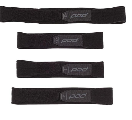 POD - POD KX Strap Set - Bilateral - XL/2XL - Black/Gray - KP330-014-XL/2XL