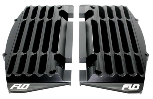 Flo Motorsports - Flo Motorsports High Flow Radiator Braces - Black - FLO751BLK